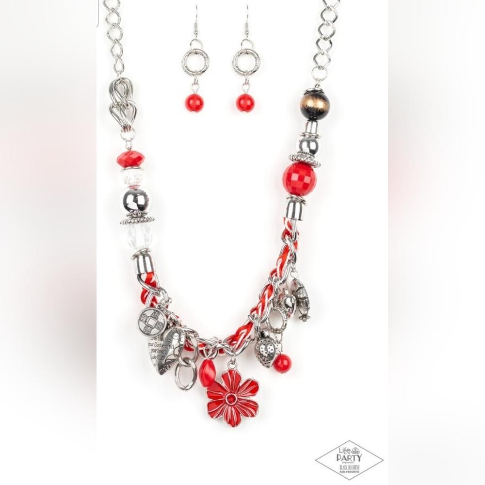 Paparazzi Red Lucas Necklace